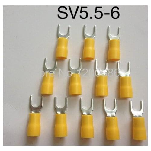 SV5.5-6 fork cold insulated terminals U-type Y-type pressure wire terminal SV5-6