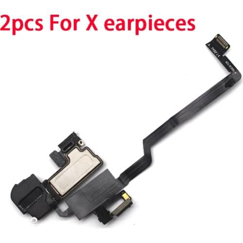 Fone de ouvido flex para iphone x xs max xr proximidade sensor de luz som fone de ouvido alto-falante montagem por cabo flexível