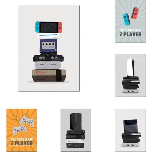 Game console evolution series game player video game for the birthday anniversary of his boyfriend husband geek