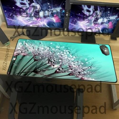 XGZ Large size exquisite mouse pad flowers mouse pad dandelion pattern desk pad home computer office keyboard pad