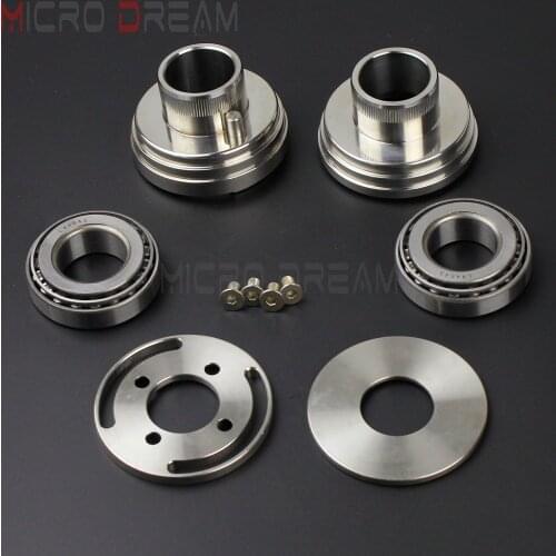Motorcycle Front Fork Neck Cups Kit With Internal Stop Fits 1" Triple Tree Stem for Harley Wide Glide Springer Chopper
