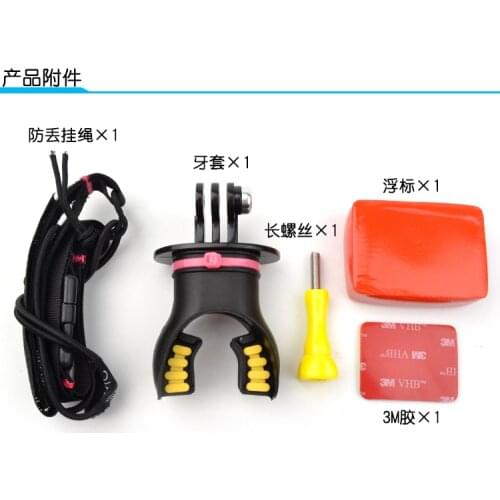Go Pro Mouth Teeth Style Mount Surfing Diving Shoot Set Surf Dummy Bite for GoPro Hero 4 3 3+ 2 SJ4000 SJ5000