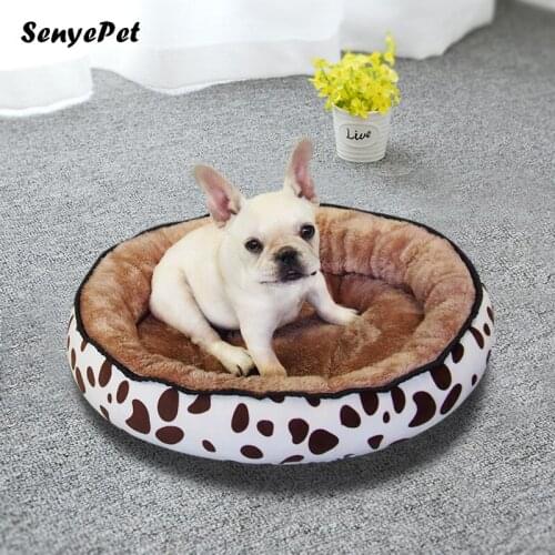 Pet Dog Bed Winter Warm Puppy Kennel Round Pet Bed for Small Medium Large Dog Mat Nonslip Bottom Soft Cat Nest Dog Sofa Basket