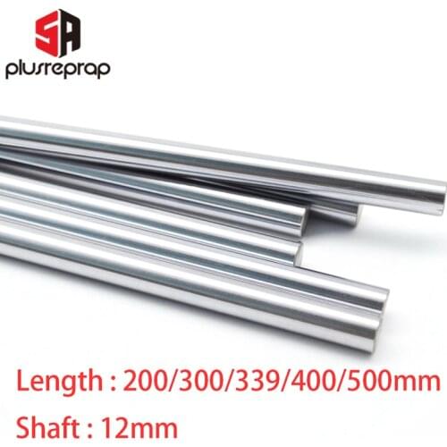CNC Parts Liner Rail OD 12mm Length 200mm 300mm 339mm 400mm 500mm Linear Shaft Smooth Rod for 3D Printer Part