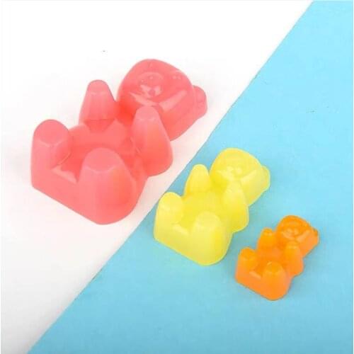 2021 New Gummy Bear Silicone Mold Cake Chocolate Fondant Resin Pendant Jewelry DIY Cute Shape Simulation Gummy
