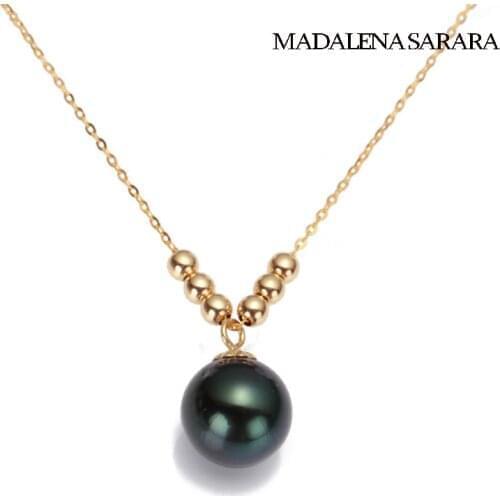 MADALENA SARARA AAA Saltwater Pearl Necklace Simple Beauty Pearl Jewelry 7-11mm Seawater Pearl Pendant Chain Women Necklace