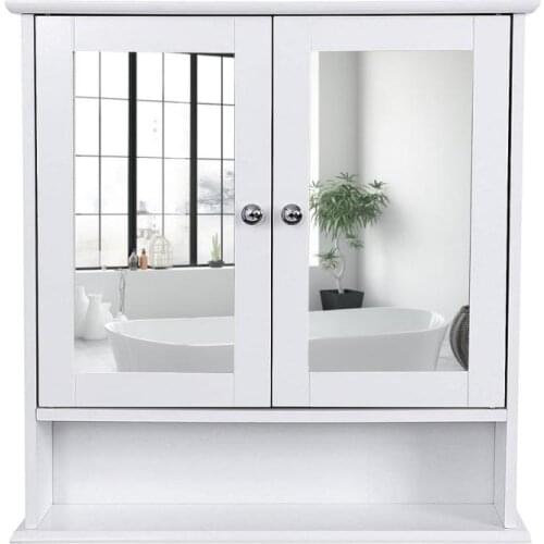 Bathroom Cabinet Combination Modern Minimalist Mirror Vanity Bathroom Double Basin Wash Basin Cabinet HWC