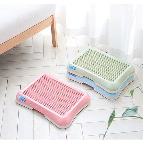 AHUAPET Dog Toilet Mat Pets Dog Accessories Dog Cat Toliet Indoor Litter Chat Cat Toilet Cleanness WC Boxes Plastic Potty Pad E
