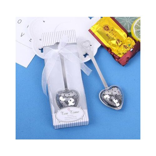20/50pcs Stainless steel heart shape tea infuser tea ball novelty tea party supplies wedding gifts for guests wedding favors