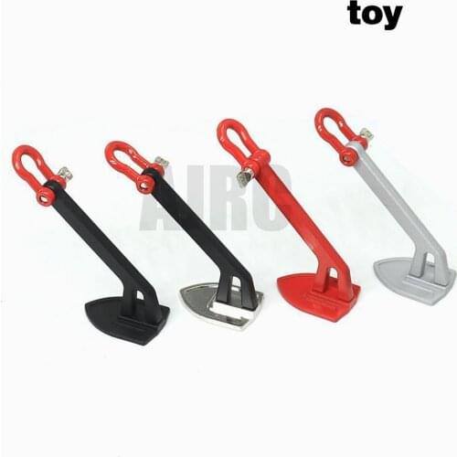 1/10 simulation climbing car decoration ship anchor shovel iron winch trailer ground anchor