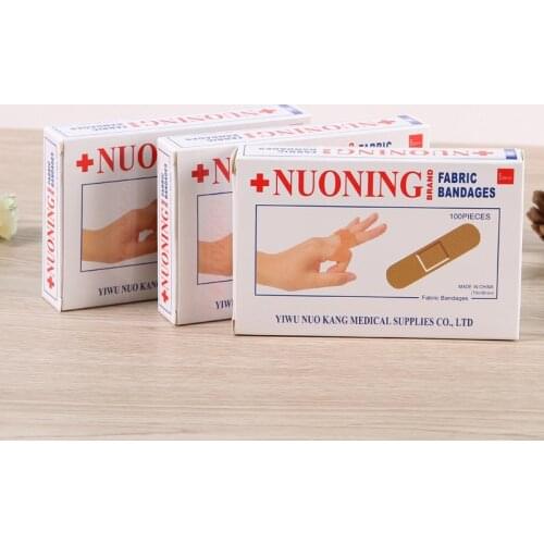 100PCS/Box New Brand Band Aid Wound Dressings Sterile Hemostasis Stickers First Aid Bandage Heel Cushion Adhesive Plaster