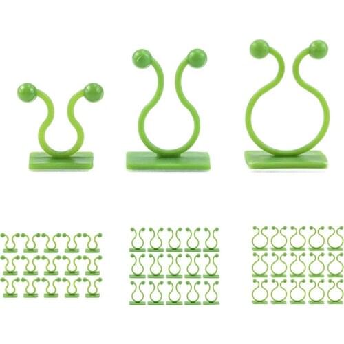 120Pcs Green Invisible Wall Vine Fixing Clip, Plant Climbing Fixing Device Self-Adhesive Fixing Hook Vine Fixing Device
