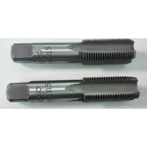 2pcs/set 18mm X 1.5 Metric Tap Right Hand Thread M18 X 1.5mm Pitch HSS Durable Thread Metric Plug Hand Tap Drill Set Hand Tools