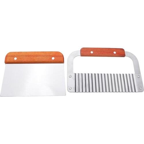 2 Pieces Stainless Steel Wavy and Straight Soap Mold Loaf Cake Cutter Cutting Tool Home Kitchen Graters Peelers Slicers Set