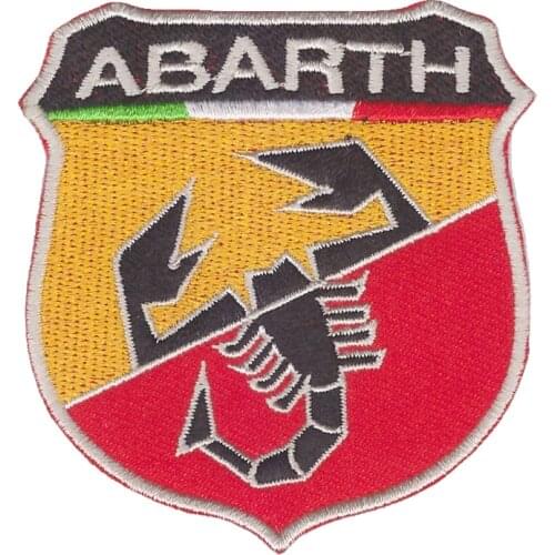 Abarth Iron On Patches For Clothing Embroidery Patch Summer Fabric Badge Stickers For Clothes Suit all kinds of clothes