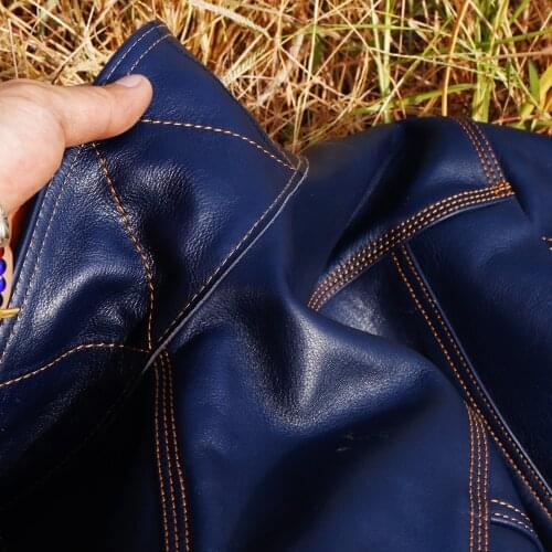 CD506XX Read Description! Cidu Asian Size Mens Slim Vintage Genuine Italian Tuscany Cow Leather Storm Rider Jacket