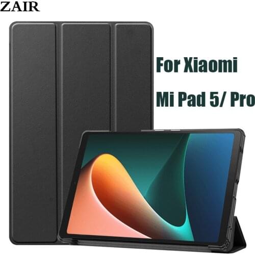 Case For Xiaomi Mi Pad 5 2021 11 inch Tablet Protective Cover For MiPad 5 5Pro 11.0'' 2021 PU Leather Tri-fold Stand Funda