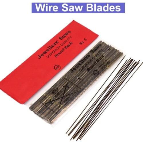 URANN 12pcs/lot 130mm diamond wire saw blade cutter jewelry metal cutting jig saw blades woodworking Hand Craft Tools