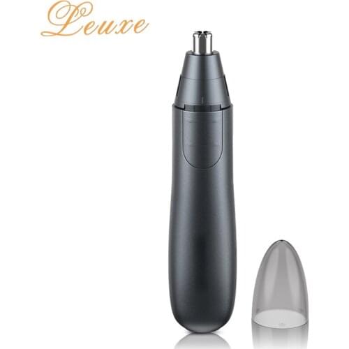 Leuxe Ear and Nose Hair Trimmer Eyebrow Clipper Facial Care Electric Dual-edge Blades Safe Removal Razor Shaver For Men Women