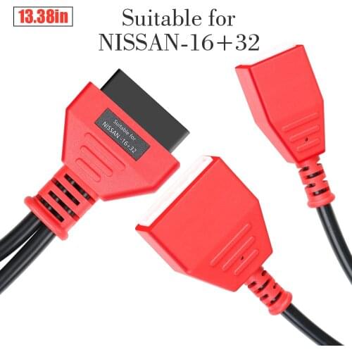 For Autel Maxisys MS908 MS908P for Nissan (B18) -16+32 Pin Male To OBD2 Cable