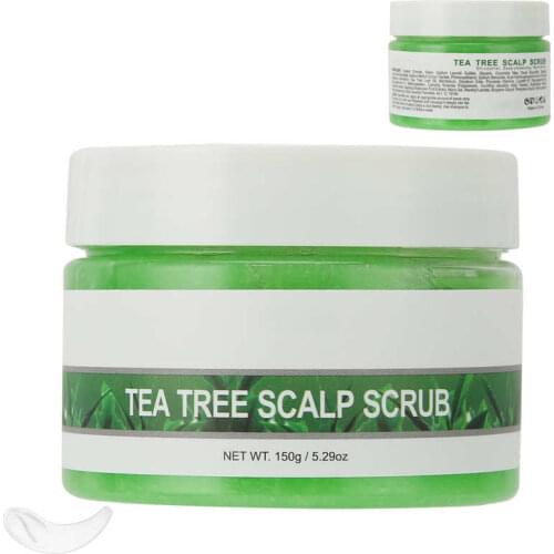 Beard Comb 150g Tea Tree Scalp Treatment Scrub Moisturizing Scalp Scrub Scalp Exfoliating Cream Professional Hair Comb
