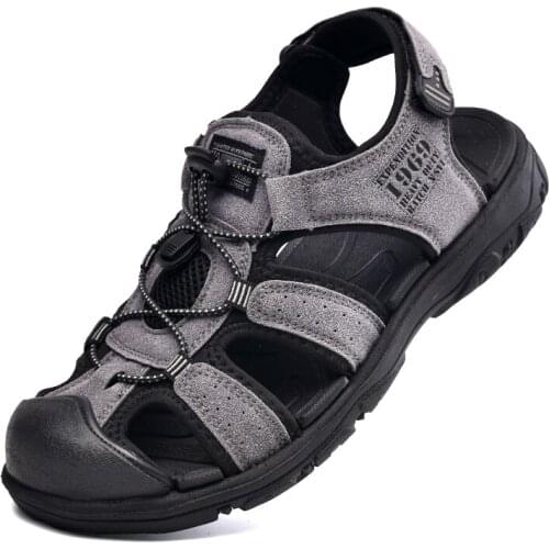 Herren da shoes playa de heren for sandals size transpirables para leather summer sandal ritable sandalle masculina sandali v