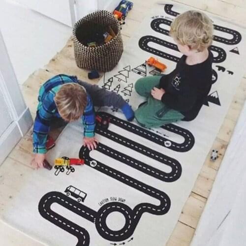 Play Puzzle Mat Race Track CottonThick Kids Rug Infant Crawling Pad Gym Game Soft Newborn Blankets 70*180cm