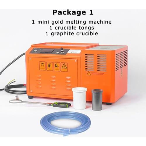 3KW/5KW Gold Copper Silver Aluminum Iron Steel Induction Melting Furnace Jewelry Goldsmith Induction Heater 1-2KG Fast Heating