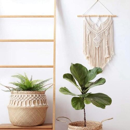 Macrame Boho Tapestry Wall Hanging Hand-woven Home Decoration Accessories Nordic Art Yarn Tassel Apartment Dorm Room Decor
