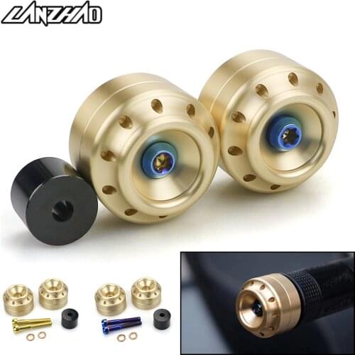 Motorcycle Handlebar Bar End Plug Copper Balance Slider Blocker for Piaggio Vespa GTS 250 300 Sprint Primavera 150 LX150 S150