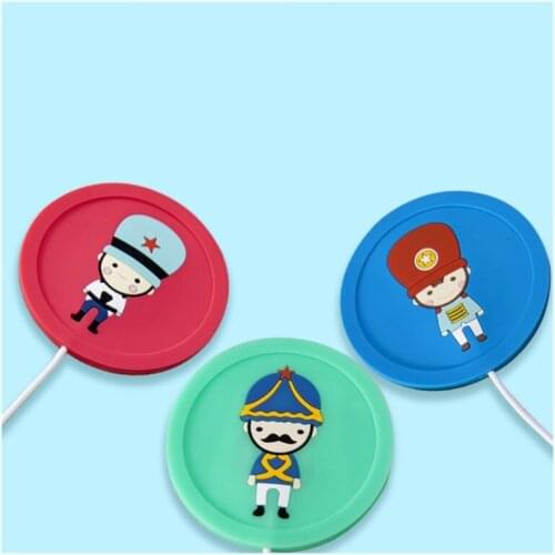 Cartoon USB Coffee Warmer Cup Pad Resin Bubble Remover Mold Heating Silicone Mat Heater Coaster for Resin Curing Tool N2UE
