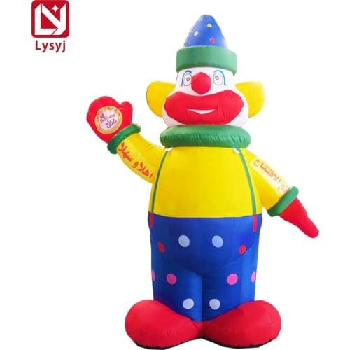 Inflatable Clown Model Giant Hello Cartoon Clown for Display Advertising Festival Decor