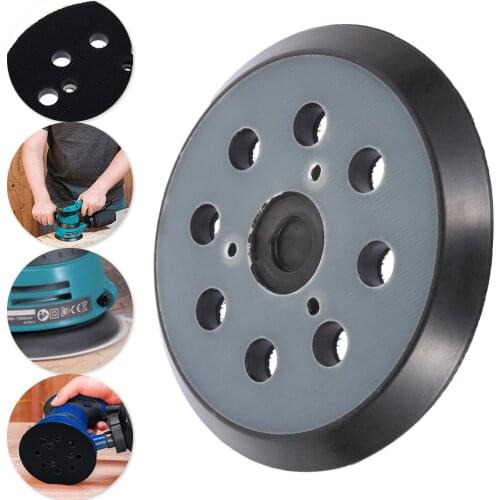 5 Inch 125mm 8 Hole Sandpaper Metal Polishing Disc Sander Back Pad for Electric Makita Orbital Sander Polishing Disc NEW