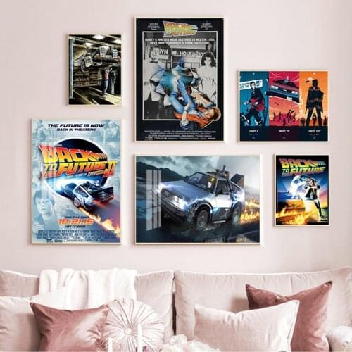 NEW) Back To The Future Car DeLorean DMC-12 Movie Fan Art POSTER 13x20 24x36 inch