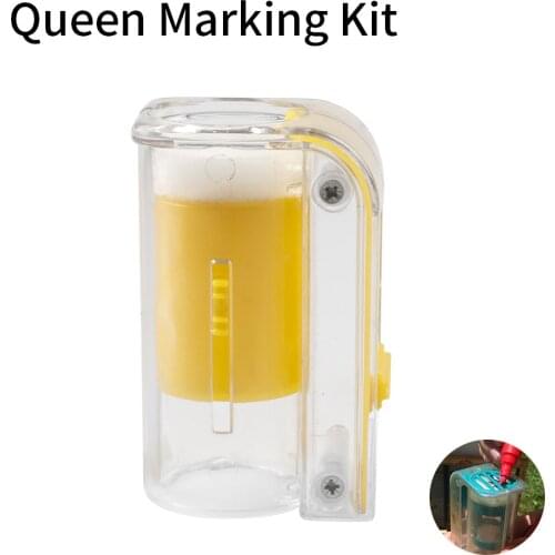 Economy Plastic Bee Queen Marking Beekeeping Catcher One-Handed Marker Bottle Plunger Plush For Beekeeper Tool Garden Suppiler