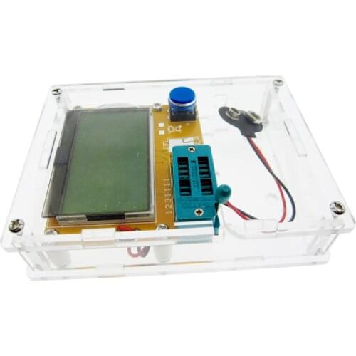 LCR-T4 Mega328 M328 Diode Triode Capacitance ESR Meter MOS PNP Transistor Tester LCD Display Transistors Diodes With Case Box