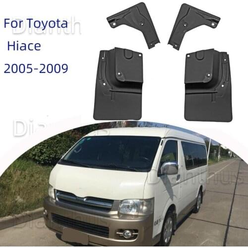 For Toyota Hiace 2005-2009 7 seat High Quality Mudguard Anti-splash Anti-Fouling Front Rear Fender Car Accessories