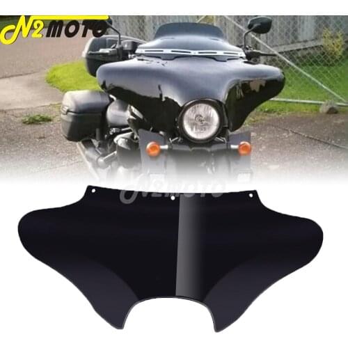 ABS Front Outer Fairing Windshield Detachable Batwing Fairing for Harley Touring Softail Dyna Road King Stree Electra Road Glide