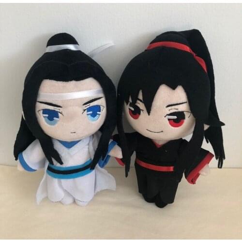 23cm Creative Grandmaster of Demonic Cultivation Wei Wuxian Lan Wangji Plush Doll Stuffed Toy Handmade Home Decor Cos Prop Gifts