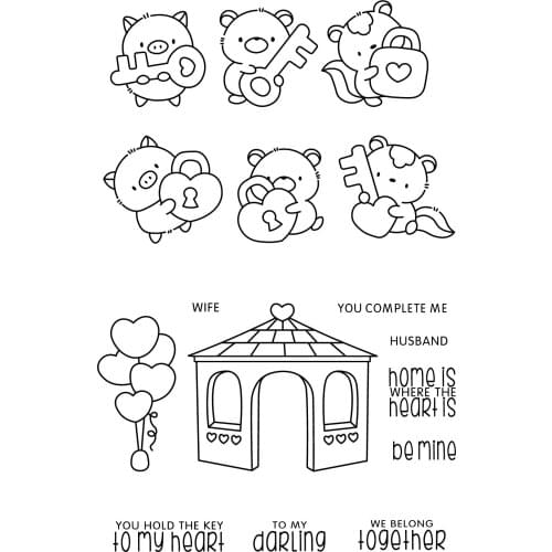 Transparent Clear stamp and cutting dies Animal DIY Silicone Seals Scrapbooking / Card Making/Photo Album Decoration