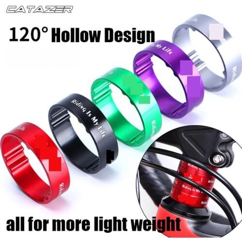 4Pcs 5/10mm Adjustment Aluminum Alloy Bike Bicycle Fork Washer Stem Headset Spacers Raise Handlebar Ring Cycling Accessory