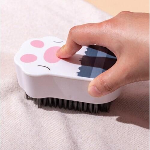 Cute Cat Claw Wiping Decontamination Bathroom Brush Shoes Sponge Block Cleaning Brush Clothes Laundry Household Clean Supplies