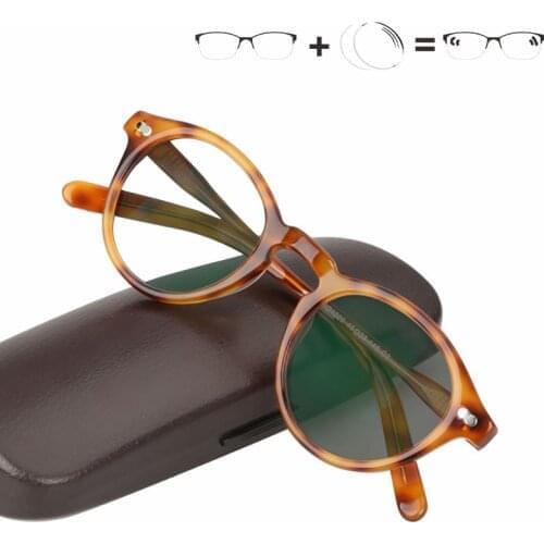 Transition Sunglasses Photochromic Reading Glasses Men Women Presbyopia Eyewear Diopters glasses Acetate Eyeglasses