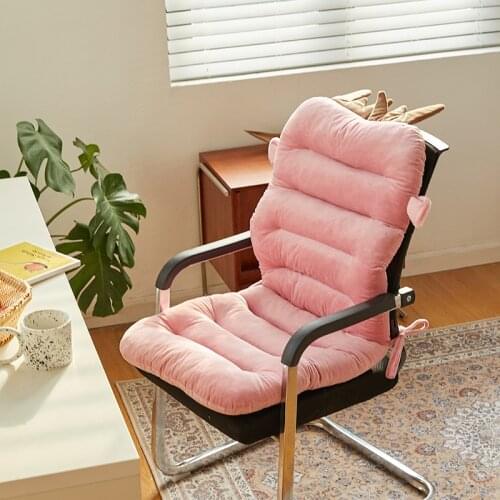 Warm Solid Color Chair Seat Cushion Breathable Soft Chaise Lounge Pad Folding Non-slip Tatami Mattress Bedroom Decor