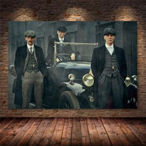 British High Score Crime Drama Peaky Blinders Poster Hight Quality Canvas Painting Home Decor Wall Art Duvar Tablolar Cuadros