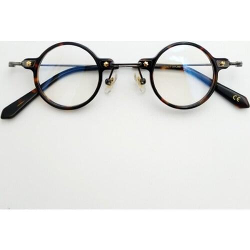 High quality optical acetate glasses for men and women, optical prescription glasses, colored transparent round frames