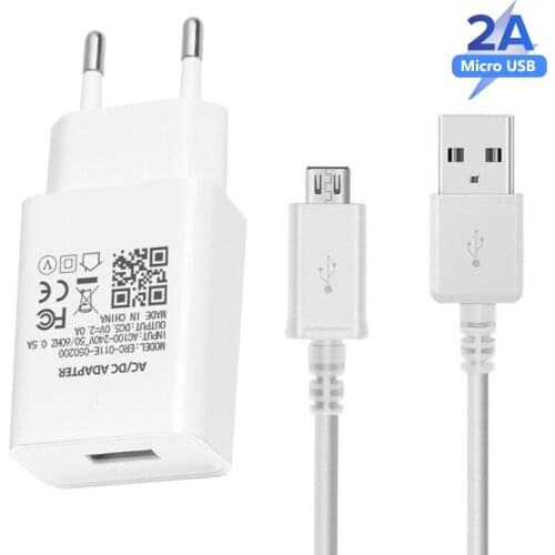 Charger 5V 2A Micro USB Data Cable Phone Charging Adapter For Xiaomi A1 A2 Redmi Note 3 4 6 Pro 4X 5 5S 7 7A Phone USB Charger