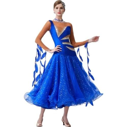 B-19386 Yundance dance new national standard modern dance performance ballroom dress of the competition dress waltz female
