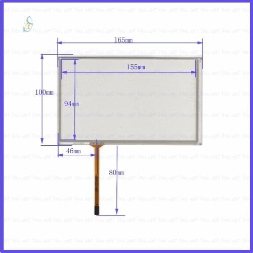 ZhiYuSun HLD-TP-3073 7inch 4-wire resistive touch panel for Car DVD, 165*100GPS Navigator screen glass this is compatible