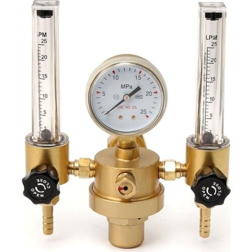 0.2-0.35Mpa Argon CO2 Gauge Pressure Regulator Mig Tig Flow Meter Control Valve Welding Gas Double Tube Bubble Counter